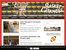 Tablet Screenshot of basketcatanese.it